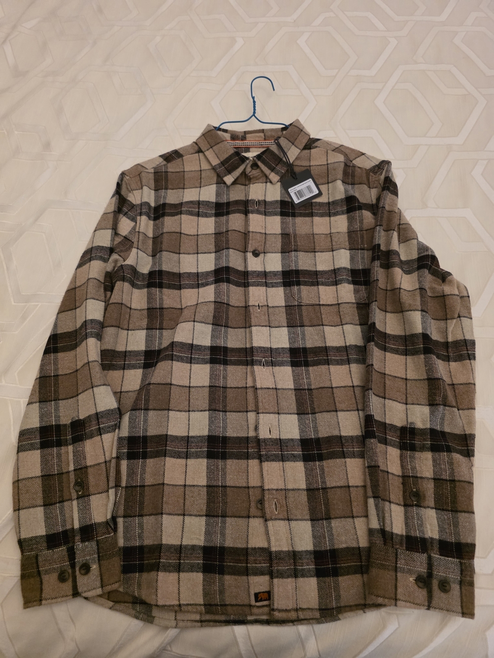The Normal Brand - Louis Heavyweight Flannel Overshirt - Mink Plaid
